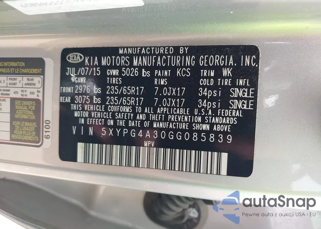 5XYPG4A30GG085839: 42355410