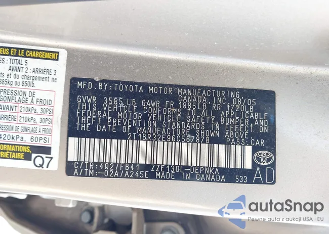 2T1BR32E96C567878: 42355416