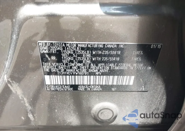 2T3YFREV1FW160791: 42355614