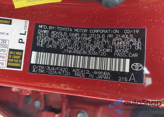 JTNK4RBE8K3046120: 42355615