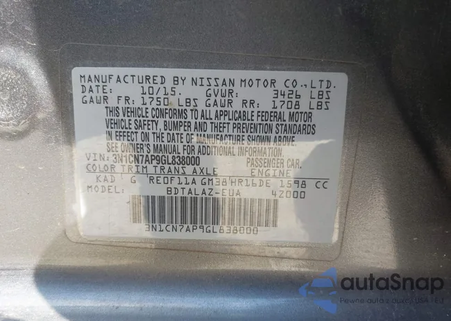 3N1CN7AP9GL838000: 42354738