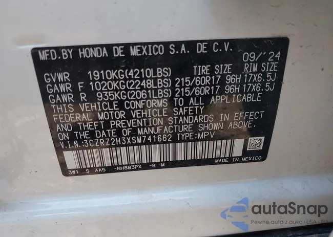 3CZRZ2H3XSM741662: 42354761