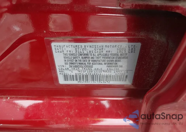 3N1AB8CV5LY265692: 42354829