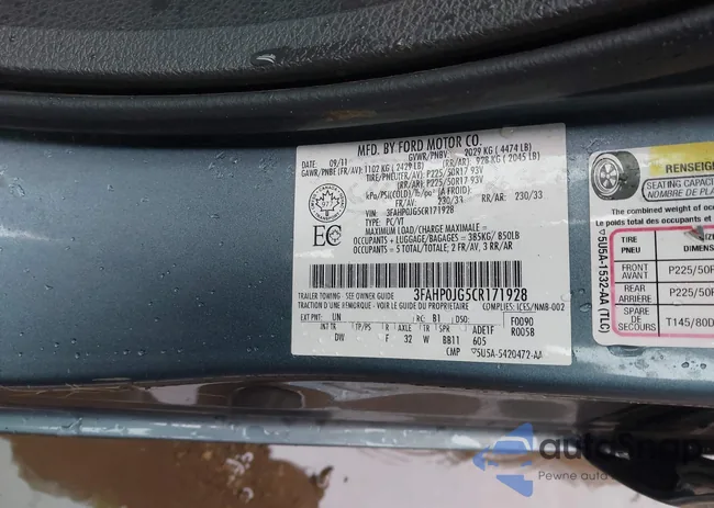 3FAHP0JG5CR171928: 42356521