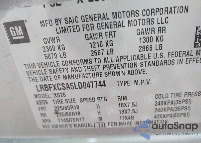 LRBFXCSA5LD047744: 42356646