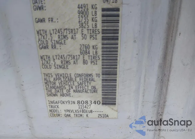 1N6AF0KY9JN808340: 42355912