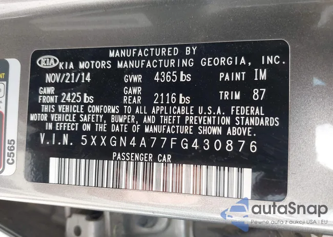 5XXGN4A77FG430876: 42357212