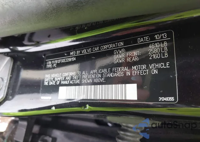 YV1612FS0E2298194: 42357348