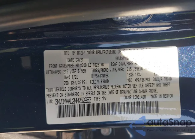 3MVDMAAL2MM252953: 42357397