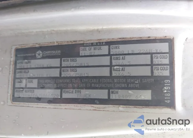 1B7FD04Y6JS666820: 42357466