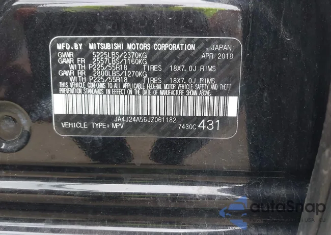 JA4J24A56JZ061182: 42357477