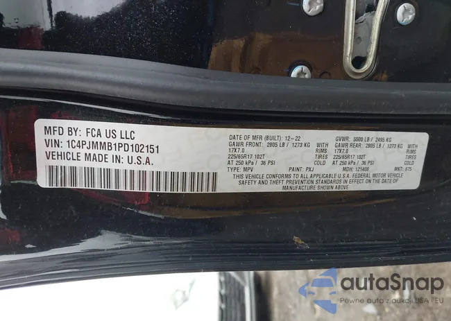 1C4PJMMB1PD102151: 42356878