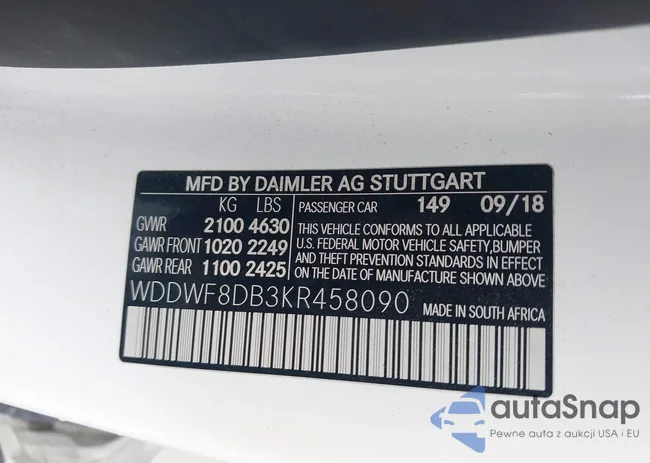 WDDWF8DB3KR458090: 42358177