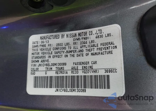 JN1CV6EL0EM130089: 42358342