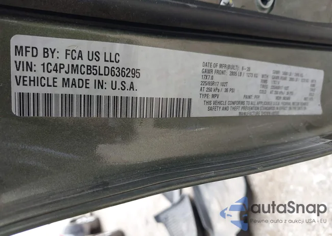 1C4PJMCB5LD636295: 42358449