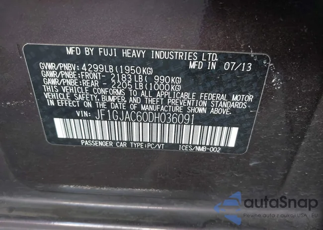 JF1GJAC60DH036091: 42358462