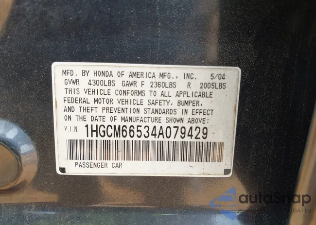 1HGCM66534A079429: 42358525