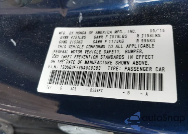 19UUB3F74GA000090: 42358535