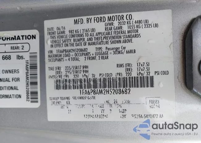 1FA6P8AM2H5208682: 42358650