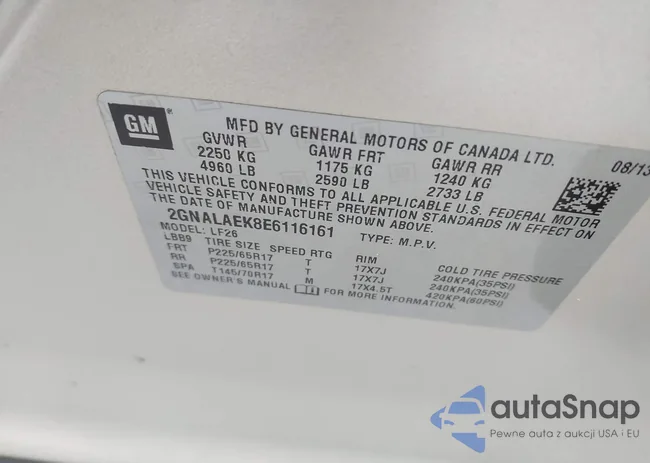 2GNALAEK8E6116161: 42357807