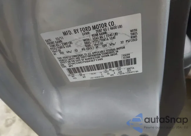 1FMCU9D76BKB71349: 42357821