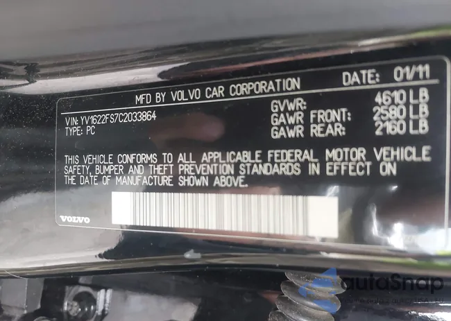 YV1622FS7C2033864: 42357900