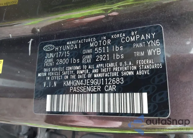 KMHGN4JE9GU112683: 42359121