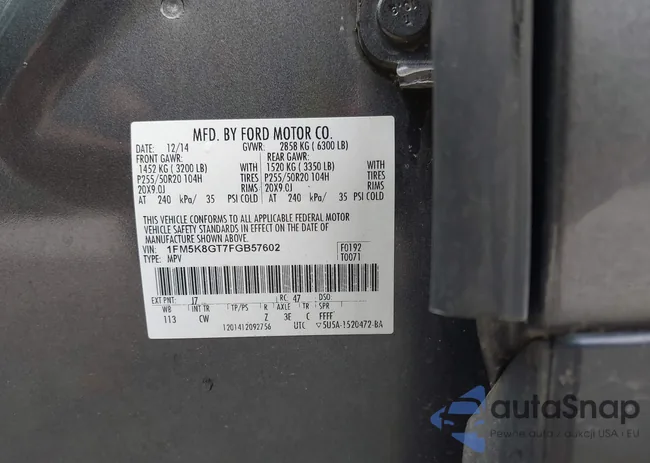 1FM5K8GT7FGB57602: 42359385