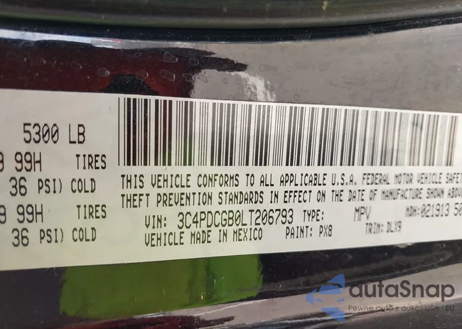 3C4PDCGB0LT206793: 42359543