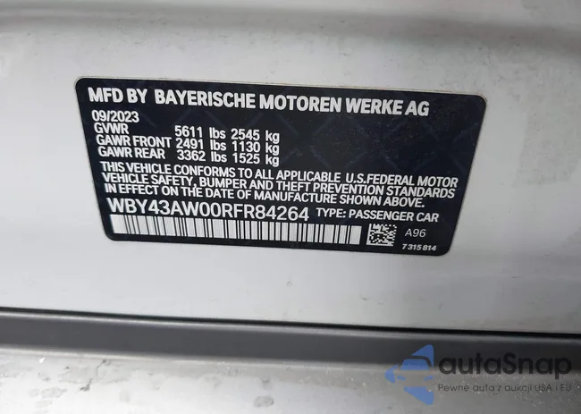 WBY43AW00RFR84264: 42359652