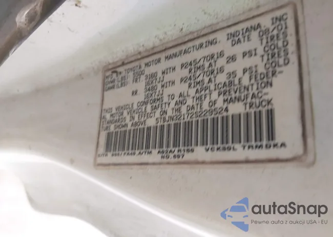 5TBJN32172S229524: 42358872