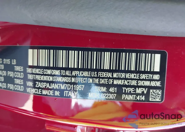 ZASPAJAN7M7D11957: 42358966