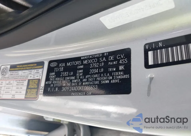 3KPF24AD0KE066653: 42360124