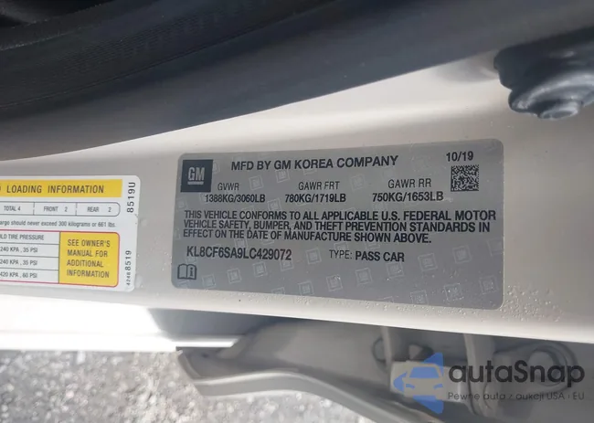 KL8CF6SA9LC429072: 42360243