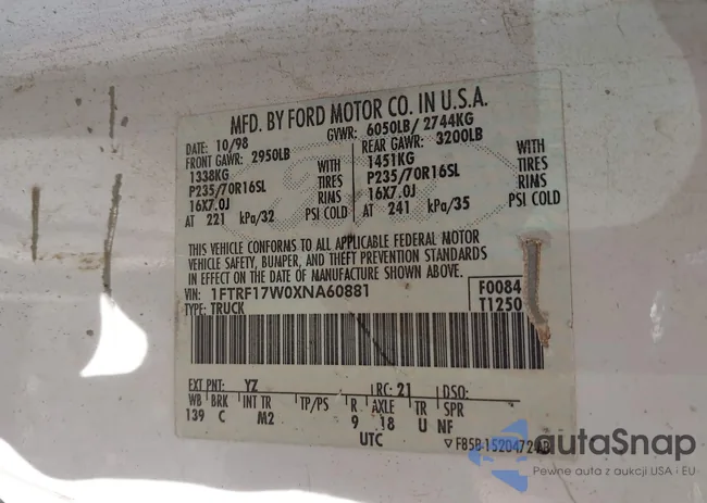 1FTRF17W0XNA60881: 42360578