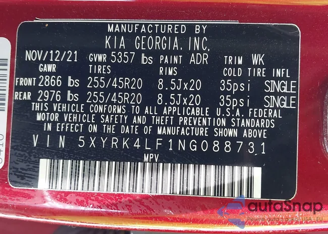 5XYRK4LF1NG088731: 42360595