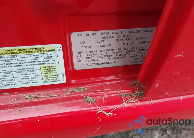 KL1TG5DE2AB107219: 42361153