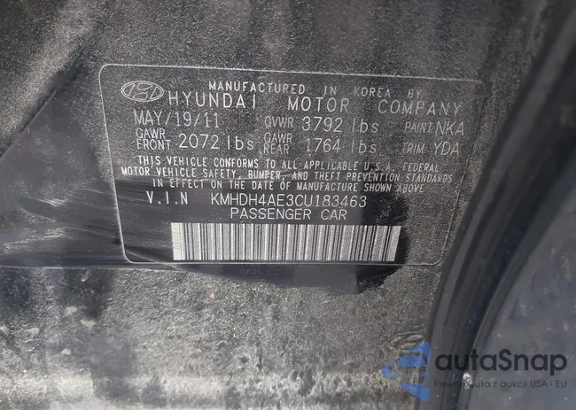 KMHDH4AE3CU183463: 42361505