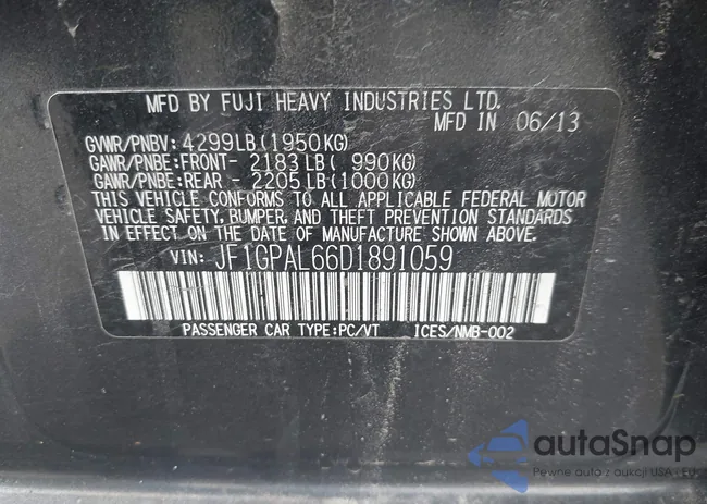 JF1GPAL66D1891059: 42361506