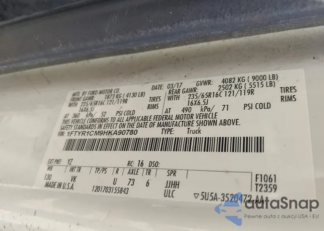 1FTYR1CM9HKA90780: 42361529