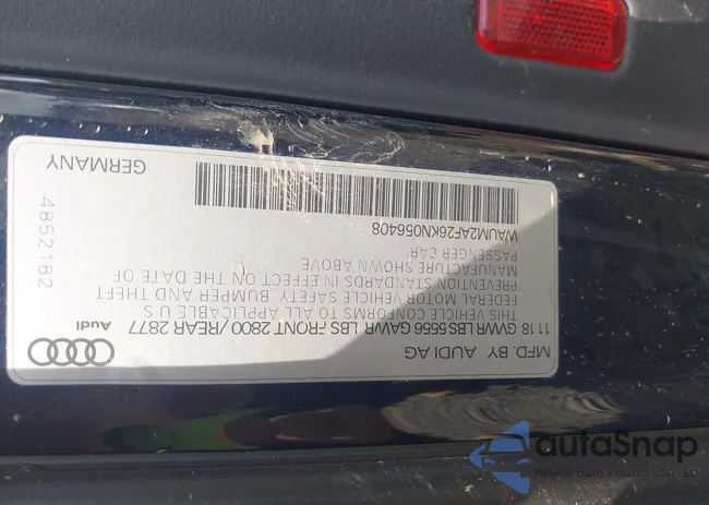 WAUM2AF26KN056408: 42361570