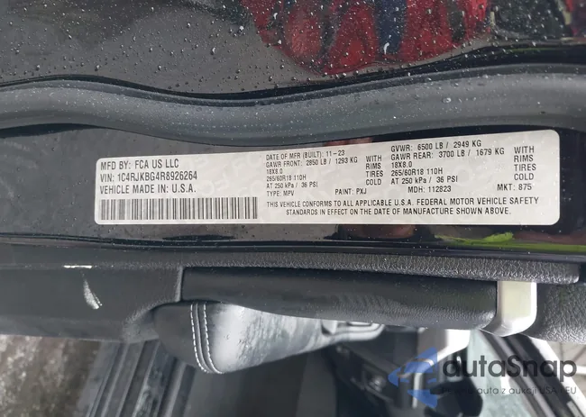 1C4RJKBG4R8926264: 42361628