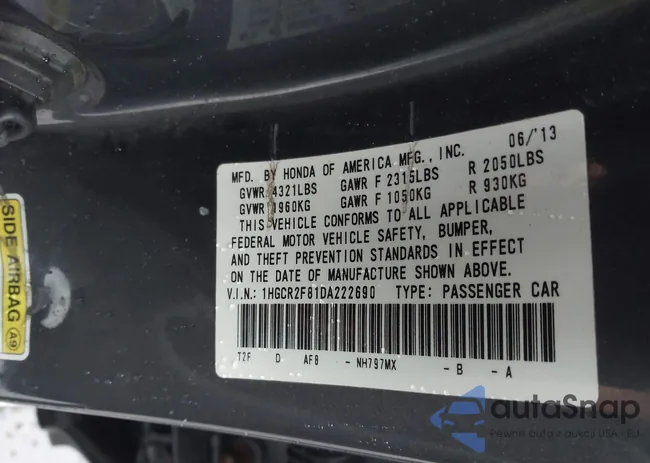 1HGCR2F81DA222690: 42361652