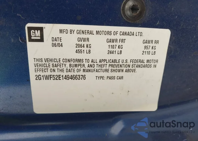 2G1WF52E149466376: 42361674