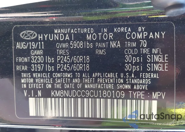 KM8NUDCC9CU180109: 42360731