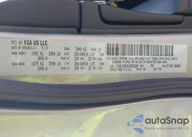 1C4RJFAG3HC963309: 42360764