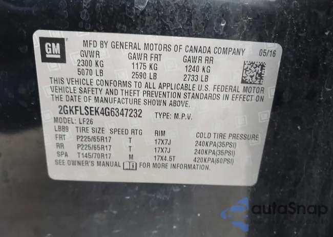 2GKFLSEK4G6347232: 42360810