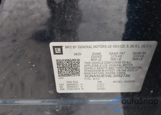 3GNAXUEV6LS692734: 42361058