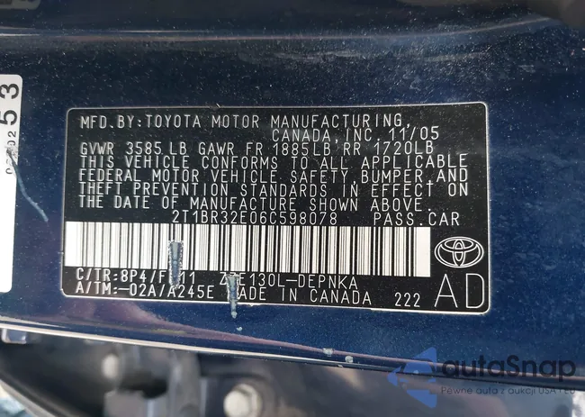 2T1BR32E06C598078: 42361108