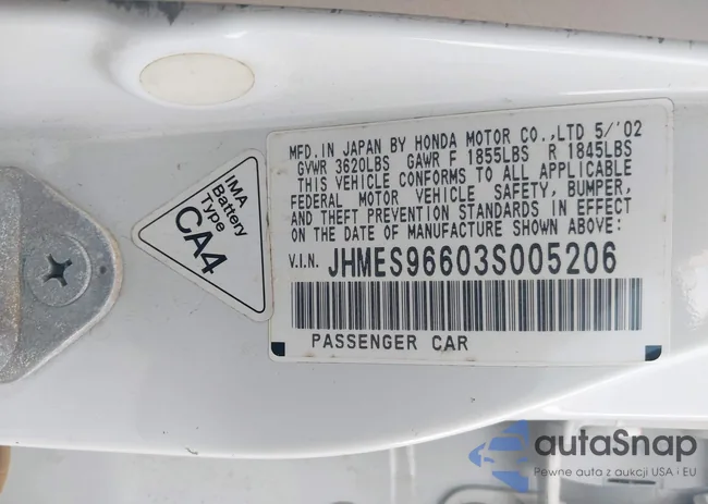 JHMES96603S005206: 42362220